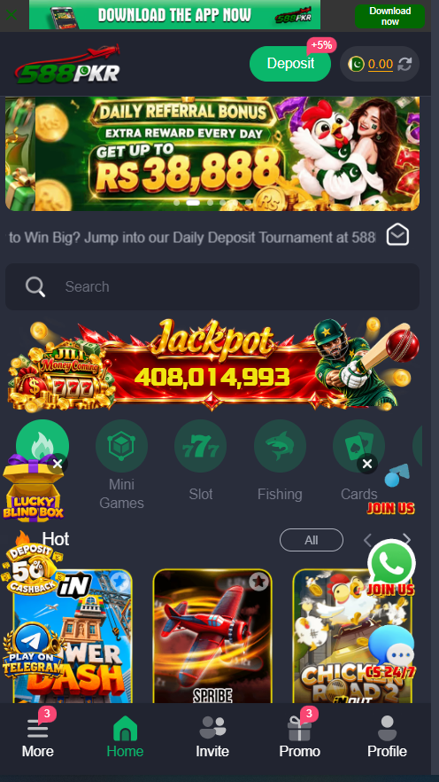588PKR Game homepage