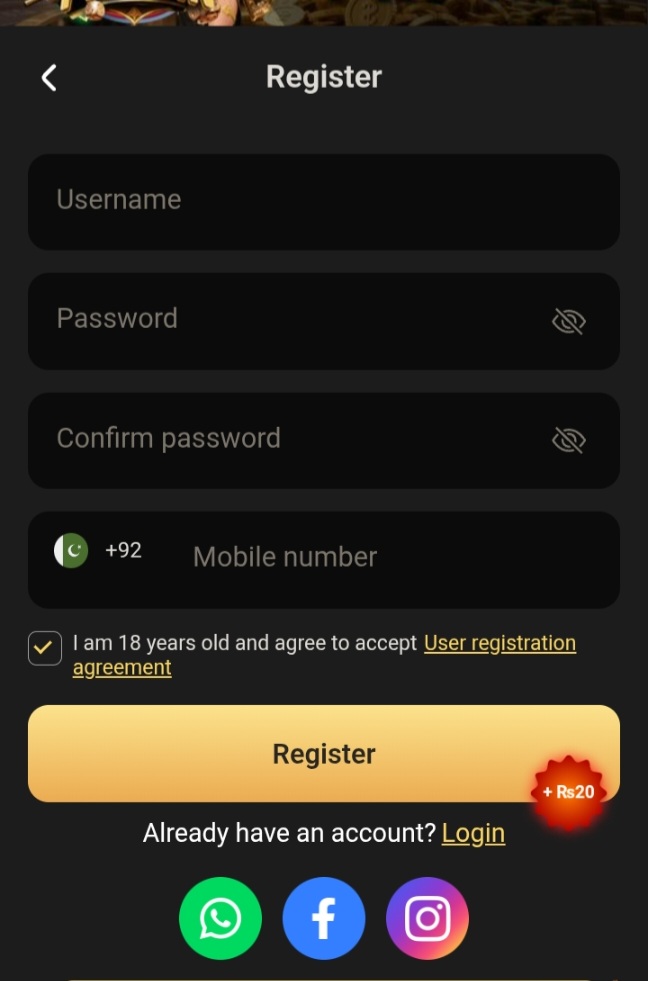 PRPWIN.COM registration page
